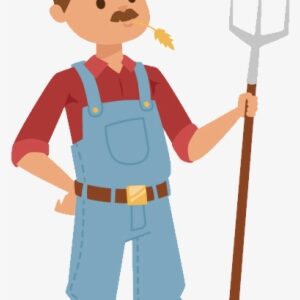 Farmer Clipart Transparent Background - Farmer Cartoon Png