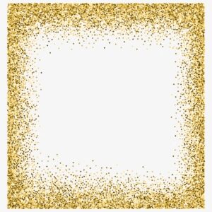 Transparent Border Gold Sparkle - Gold Glitter Background Png