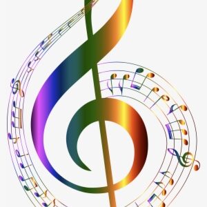 Chromatic Musical Notes Typography No Background By - Transparent Background Music Notes
