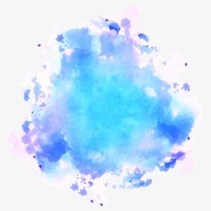 Sky Blue Png - Png Water Color Splash