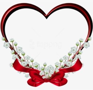 Free Png Download Transparent Red Heart Frame Decor - Png Format Love Png Hd
