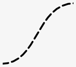 Drawing Curved Dotted Lines - Curved Dotted Line Png