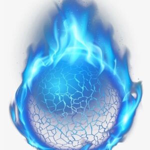 Bola De Fuego Azul Png Jpg Stock - Blue Flame Circle Png