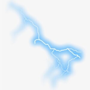 Blue Lightning Particle - Blue Lightning Bolt No Background