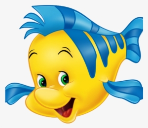 Little Mermaid Characters Png - Flounder Little Mermaid