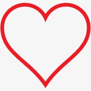 Heart Png Image With Transparent Background - Red Heart No Fill