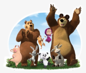 Masha And The Bear Png Graphic - Masha Y El Oso Png