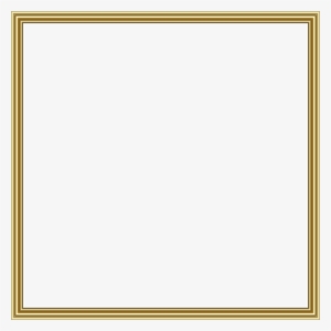 Frame Border Square Gold Border Transparent Black Wood - Plain Border Png