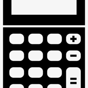 Free Calculator Icon Black Png - Transparent Background Calculator Icon
