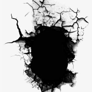 Cracked Hole Holesremixit Dailysticker - Crack Png