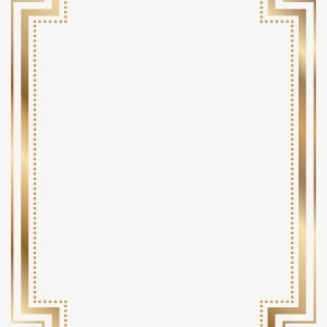 Card Borders Png - Gold Borders And Frames