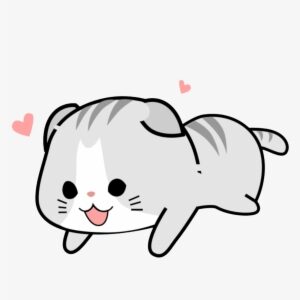 Sticker Kawaii Cute Pink Soft Cat Jpg - Cute Cat Stickers Png