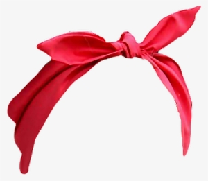 Bandana Headband Red Retro Freetoedit - Red Headband Bandana Png