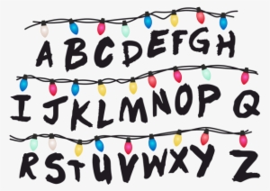 Stranger Things Clipart Transparent Banner Library - Stranger Things Alphabet Wall