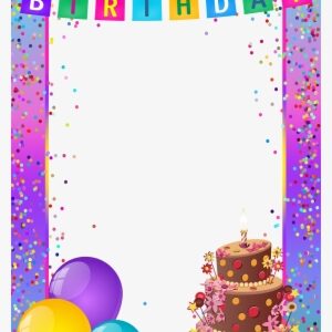 Happy Birthday Frame, Happy Birthday Images, Birthday - Transparent Happy Birthday Png