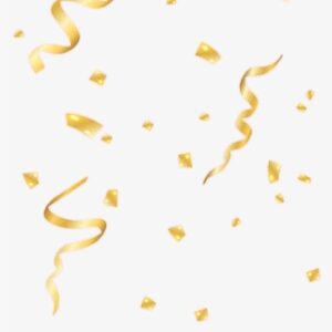 Gold Confetti Png - Party