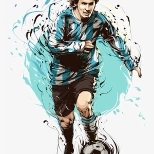 Football Player Design Free Download - Argentina Football Art