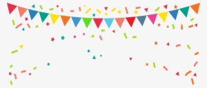 Clipart Transparent Banner Flag Clip Art Rave Party - Flags Party Png