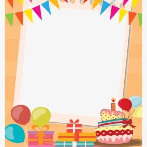 Frame Happy Birthday Png Png Transparent Library - Happy Birthday Frame Png