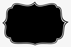 Chalkboard Shapes Png - Frame Rosa E Preto Png