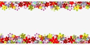 Flowers Floral Pattern Banner Postcard Hol - Flower Border Design Png
