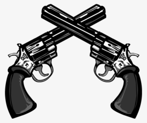 Crossed Guns Png - Double Gun Png
