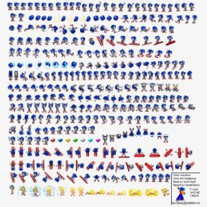 Sonic - Sonic Pixel Sprite Sheet
