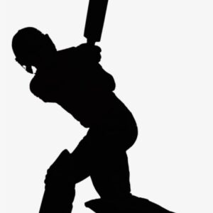 Cricket Batsman Vector Png - Cricket Png