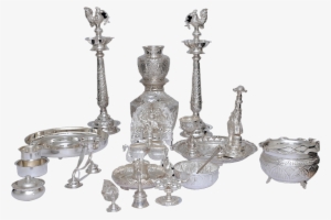 Pooja Set Silver Pooja Items - Silver