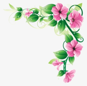 Flower Corner Border Png