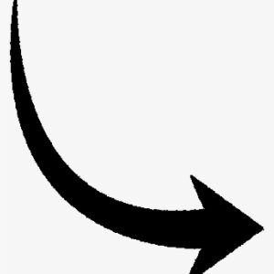 White Curved Arrow Png Download - Curved Line With Arrow