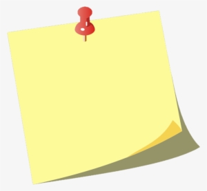 Pin Clipart Posted Note - Notice Board Transparent Background