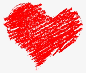 Scribble Heart Transparent - Drawing Of A Beating Heart