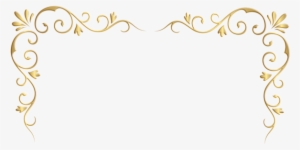 Gold Corner Decorative Transparent Image Hintergrundmuster - Corner Gold Border Png