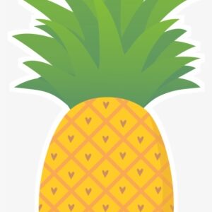 Adesivo Abacaxi Amor De Petallinana - Abacaxi Desenho Png