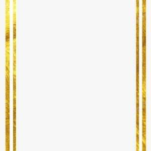 Double Line Square Gold Marco Frame - Borders And Frames
