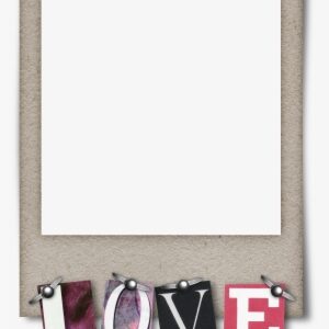 Polaroid Frame Love Png Clipart Picture Frames - Cute Polaroid Frame Png