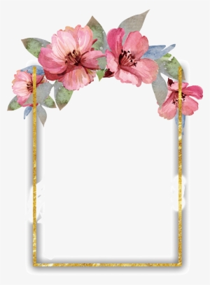 Watercolor Border Png - Watercolor Floral Border Design