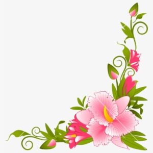 Flower Border Vector - Flower Page Border Designs