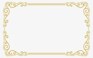 Golden Frame Border Png - Border Gold Frames Png