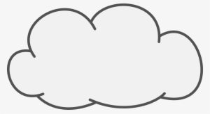 Cumulus Cloud Icons Png - Cloud Clipart Black Background