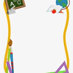 School Border Png Clipart - School Border Design