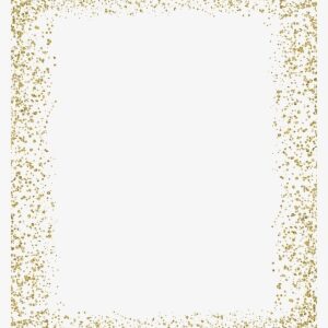 Gold Glitter Mime - Gold Frame Glitter Png
