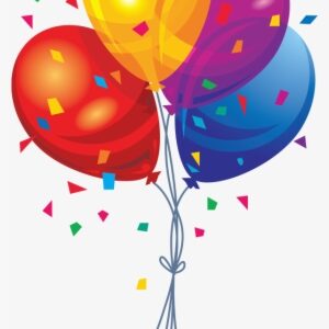 Transparent Multi Color Balloons Clipart - Balloons Png