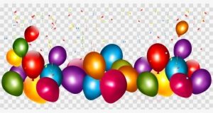 Colorful Balloons Png Clipart Balloon Clip Art - Birthday Balloons And Confetti