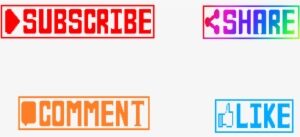 Like Button Png Youtube - Like Button On Youtube