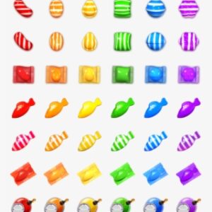 Download Candy Crush Saga Sprites Clipart Candy Crush - Candy Crush Candies Png