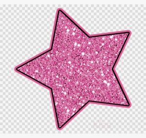 Pink Glitter Star Png Clipart Star Polygons In Art - Glitter Stars Png