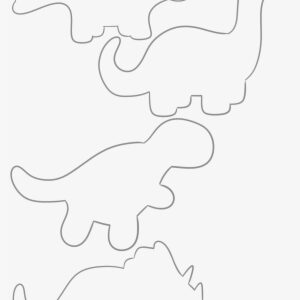 Stegosaurus, Argentinosaurus, Trex, Triceratops - Moldes De Dinosaurios En Foami Para Imprimir