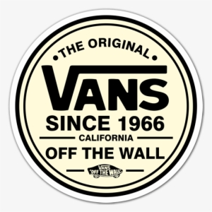The Original Vans Sticker Design, Logo Sticker, Vans - Vans Off The Wall Round Logo